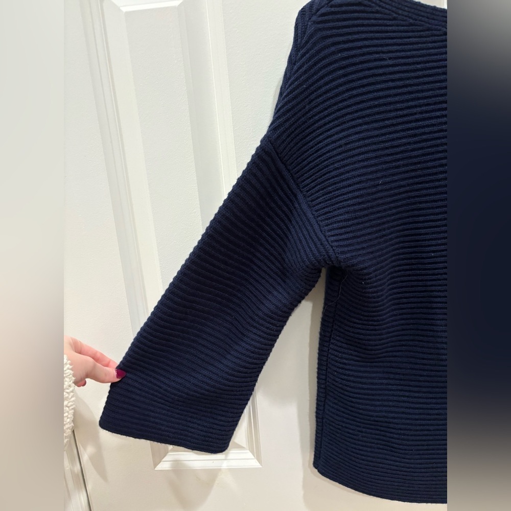 Navy Knit Sweater J McLaughlin Size XS - Picture 6 of 6